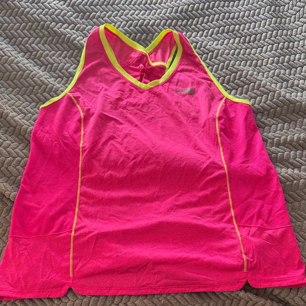 The North Face Pink and Yellow Swim Coverup